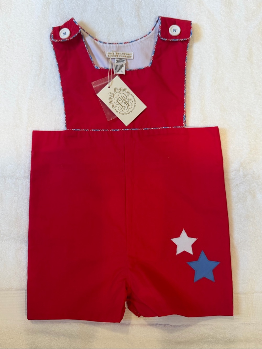 The Beaufort Bonnet Company Red Boys' Star Shortall